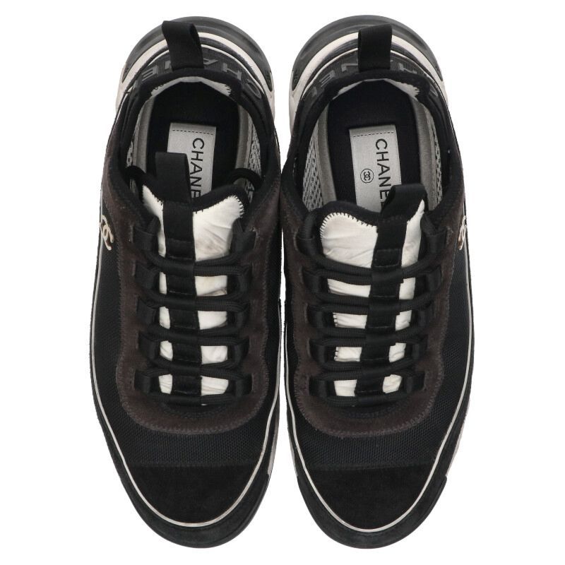 Chanel G39072 Coco Mark Low Cut Sneakers Men's 40