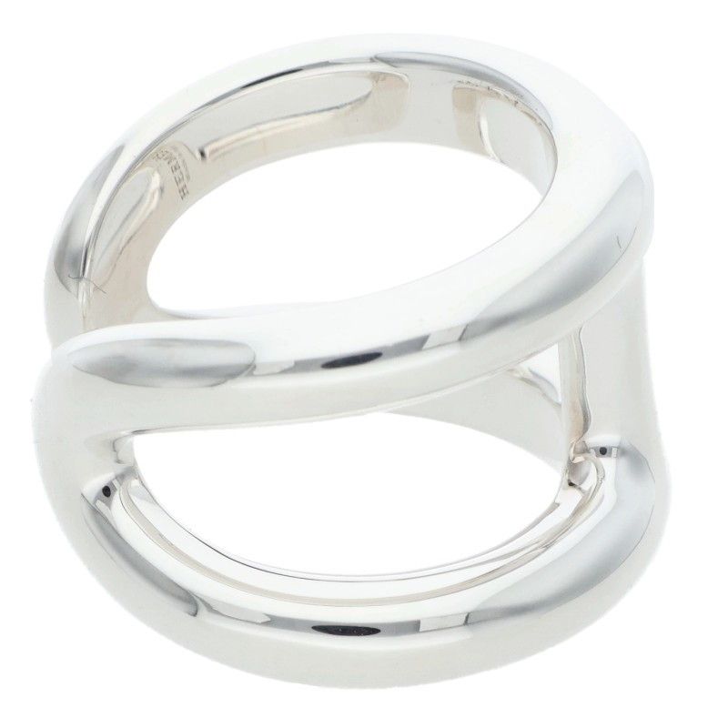 Hermes Osmose GM Osmose GM Silver Ring Men's 54 13.5