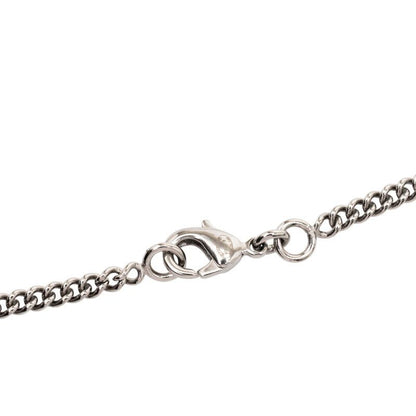 Chanel Cocomark Pendant Necklace Silver Metal