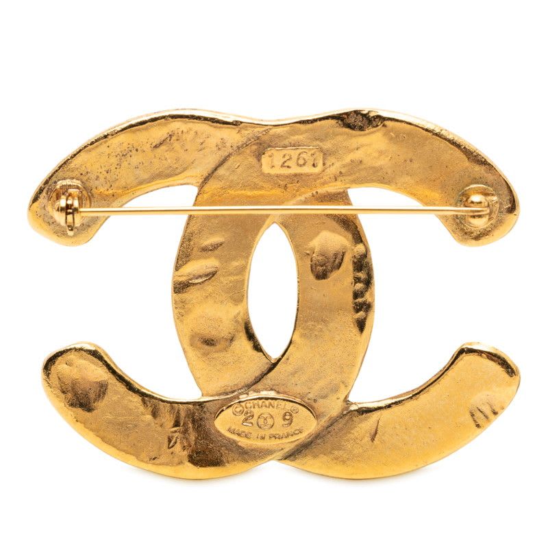 Chanel Cocomark Braided Gold Plated Women's