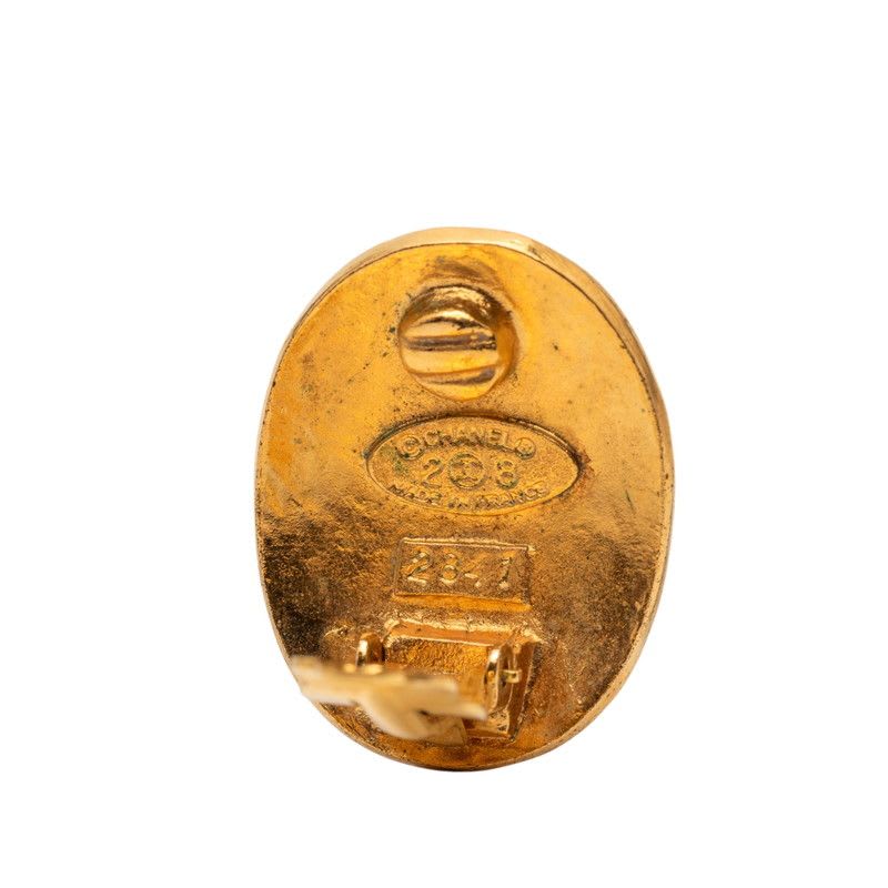 Chanel Oval Gold Plated Ladies