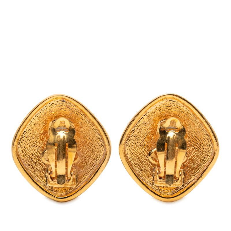 Chanel Coco Mark Diamond Motif Gold Plated Ladies