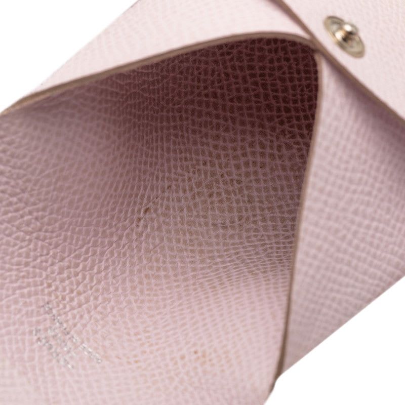 Hermes Bastia Coin Case Purse Mauve Pale Light Pink Vaux Epson