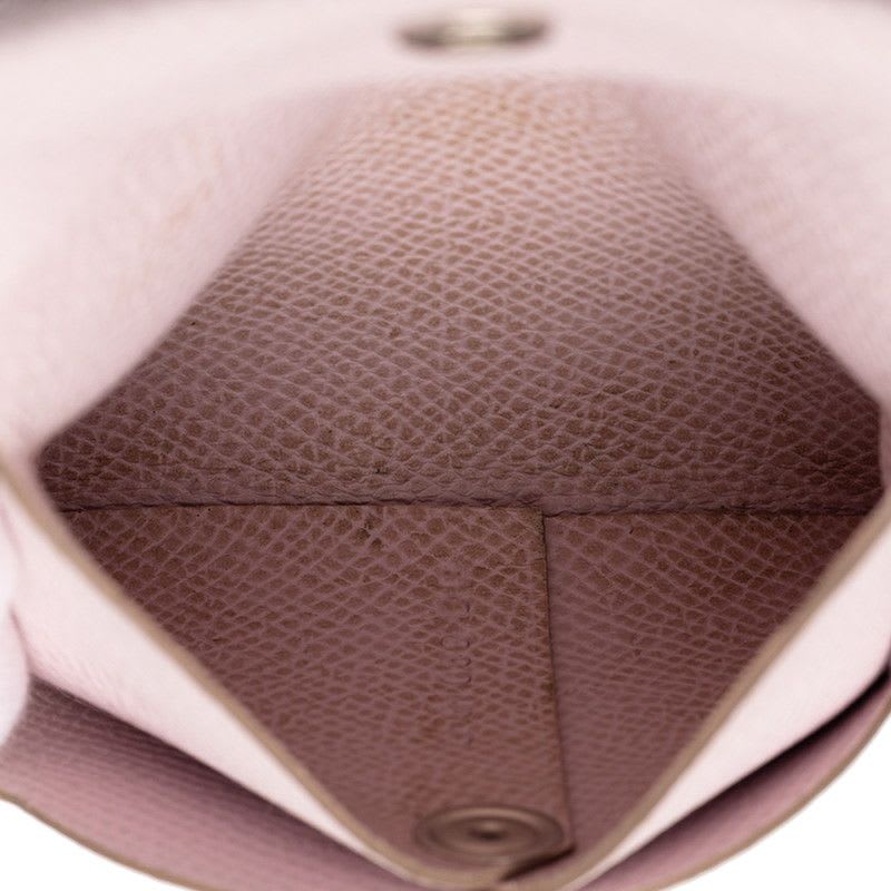 Hermes Bastia Coin Case Purse Mauve Pale Light Pink Vaux Epson
