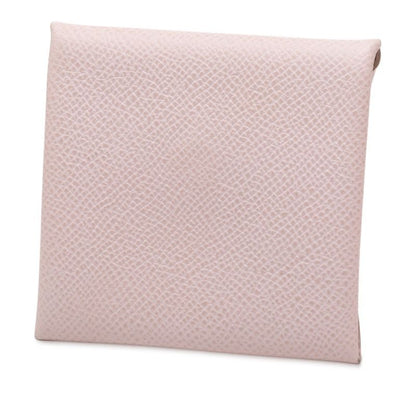 Hermes Bastia Coin Case Purse Mauve Pale Light Pink Vaux Epson