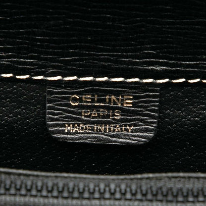 Celine Logo Black Leather Women's