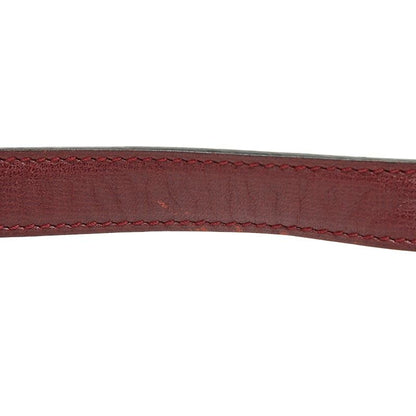 Cartier Mustline Crossbody Shoulder Bag Wine Red Bordeaux Leather Ladies