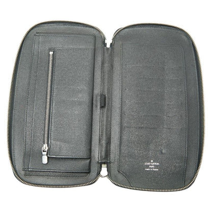 Louis Vuitton Taiga Organizer Ator Round Zipper Long Wallet Travel Case