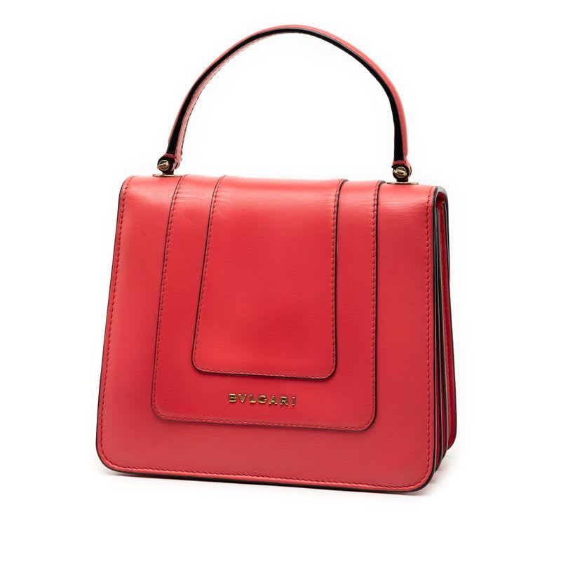 Bvlgari Serpenti Forever Handbag Shoulder Bag 2-Way Pink Multicolor Leather