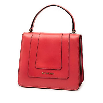 Bvlgari Serpenti Forever Handbag Shoulder Bag 2-Way Pink Multicolor Leather