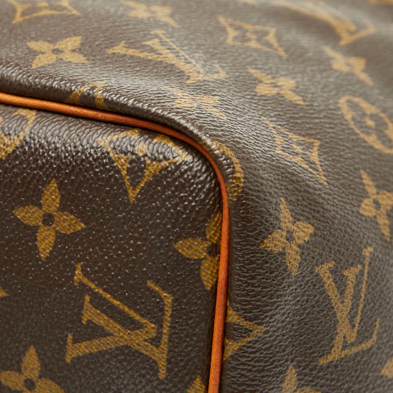 Louis Vuitton Monogram Speedy 30 Handbag Mini Boston Bag M41526 Brown PVC