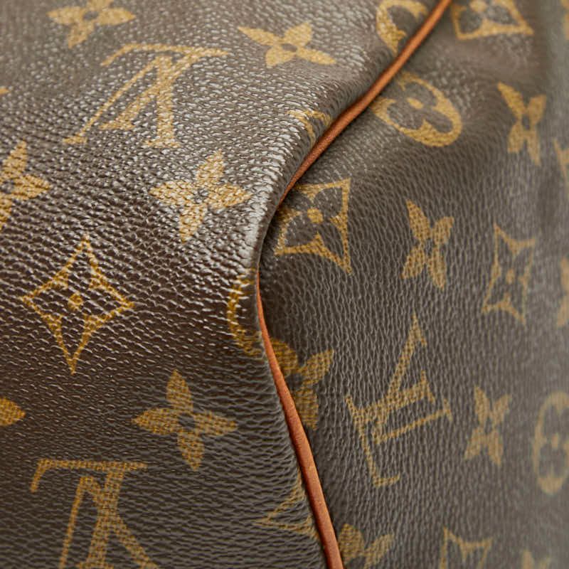 Louis Vuitton Monogram Speedy 30 Handbag Mini Boston Bag M41526 Brown PVC