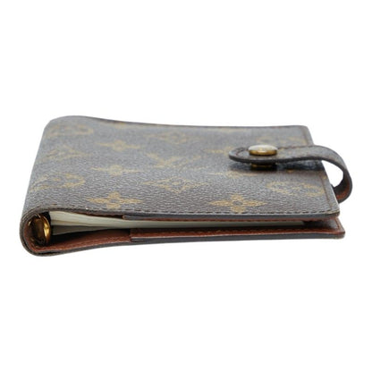 Louis Vuitton Monogram Agenda PM Brown PVC Leather Women's