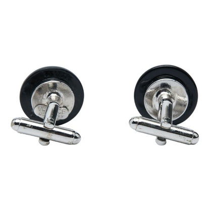 Versace Medusa Silver Black Metal Men's Versace