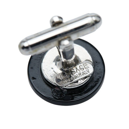 Versace Medusa Silver Black Metal Men's Versace