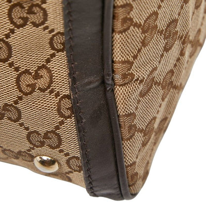 Gucci GG Canvas Sherry Line Mini Boston Bag Shoulder Bag 2WAY 247205 Beige