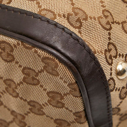 Gucci GG Canvas Sherry Line Mini Boston Bag Shoulder Bag 2WAY 247205 Beige