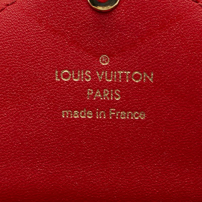 Louis Vuitton Monogram Pochette Kirigami Brown Red PVC