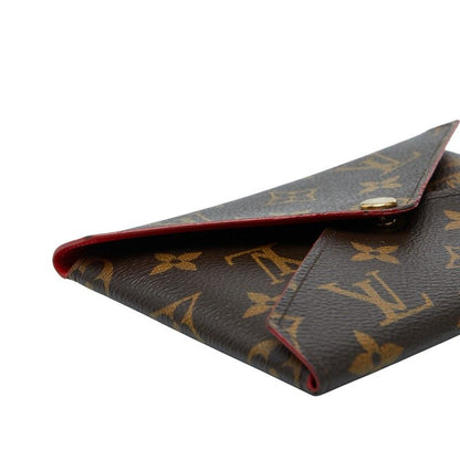 Louis Vuitton Monogram Pochette Kirigami Brown Red PVC