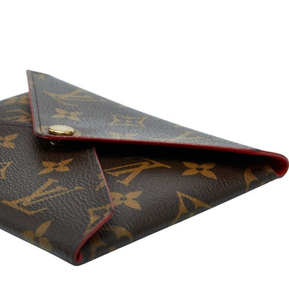 Louis Vuitton Monogram Pochette Kirigami Brown Red PVC