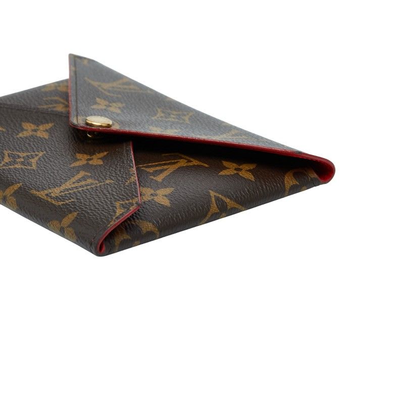 Louis Vuitton Monogram Pochette Kirigami Brown Red PVC