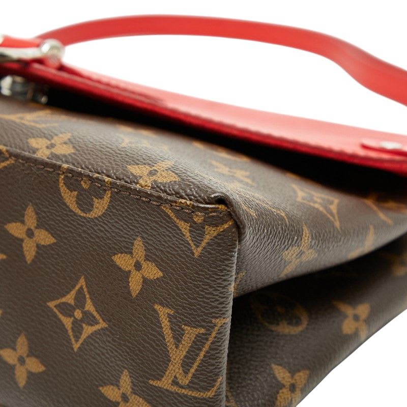 Louis Vuitton Monogram Epi Saint Michel Coquelicot Red Brown PVC Leather
