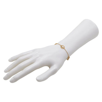 Fendi Fs Gold Plated Rhinestone Womens
