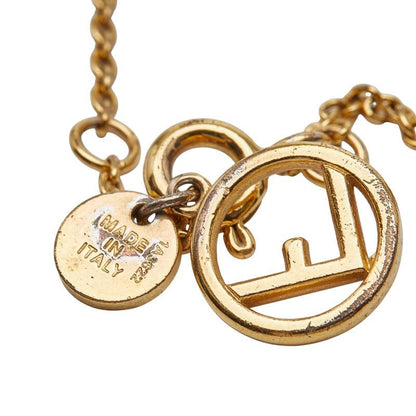 Fendi Fs Gold Plated Rhinestone Womens