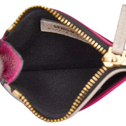 Versace Virtus Card Case Coin Case Pink Leather Ladies Versace