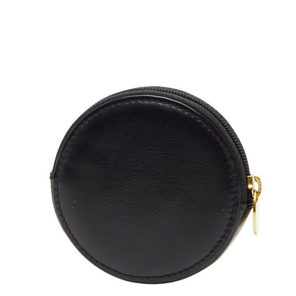 Cartier Panthere Round Black Gold Leather Ladies