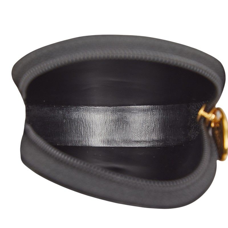 Cartier Panthere Round Black Gold Leather Ladies