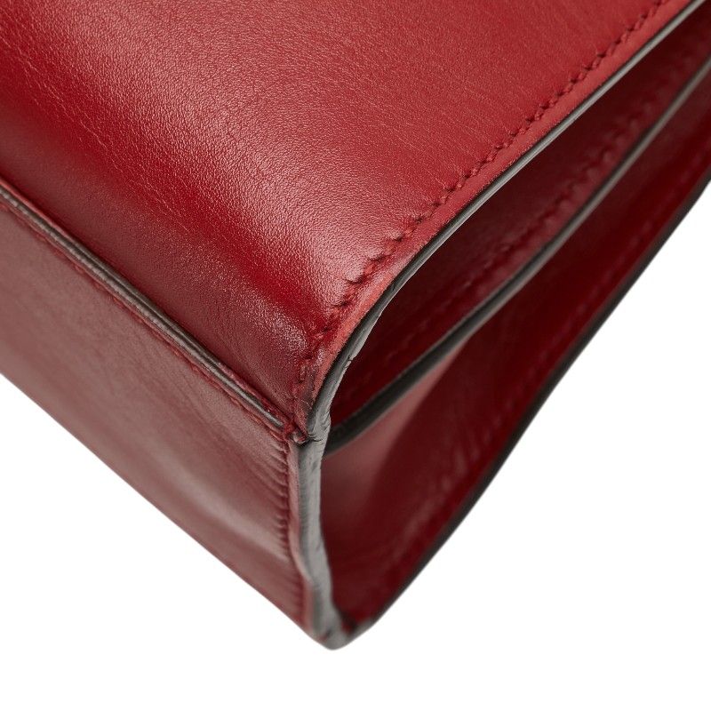 Gucci Bamboo Nimfair Handbag Shoulder Bag 2WAY 459076 Red Leather Ladies Gucci