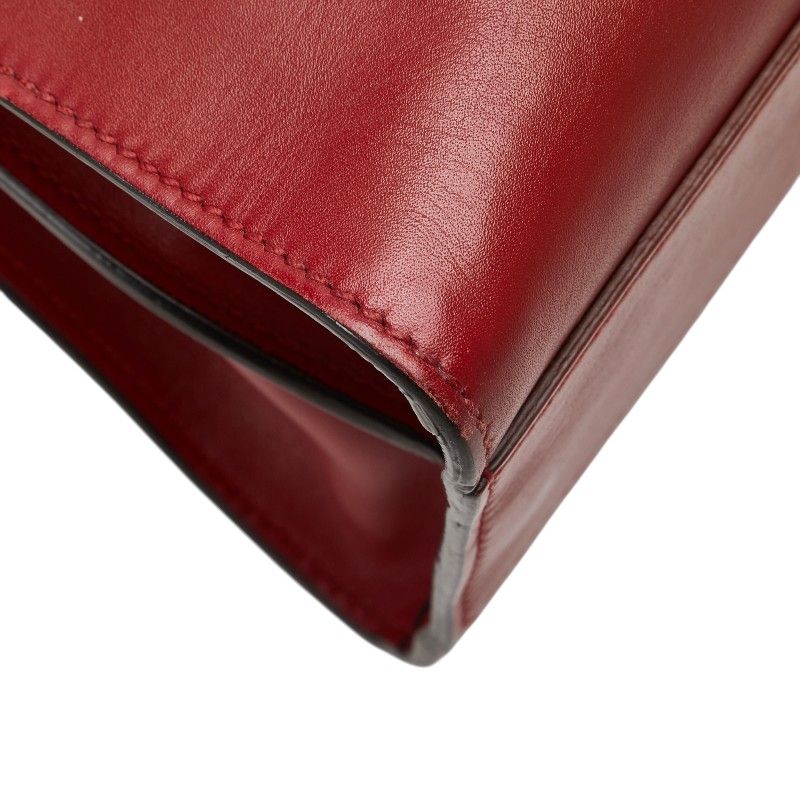 Gucci Bamboo Nimfair Handbag Shoulder Bag 2WAY 459076 Red Leather Ladies Gucci