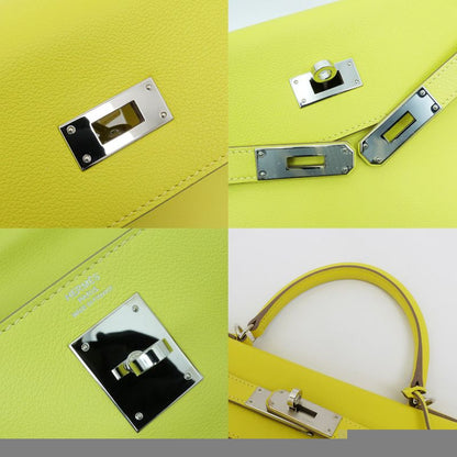 Hermes Kelly 28 Lime Silver-hardware Eva-color-d Engraved Internal