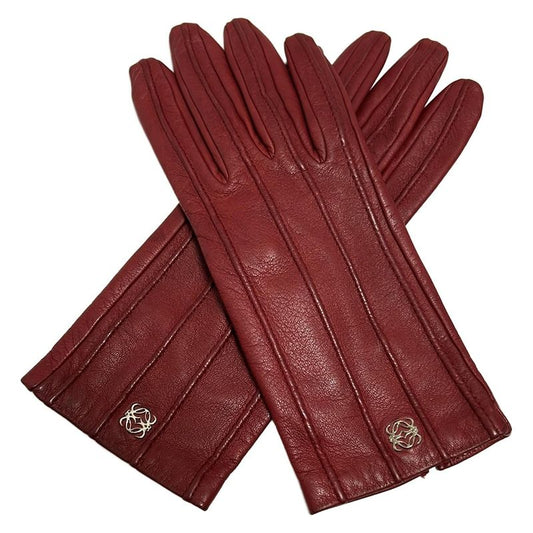 Loewe Women's Gloves - Red Leather