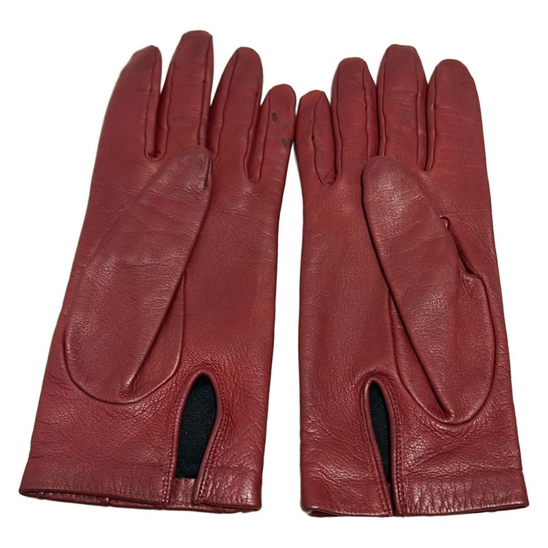 Loewe Women's Gloves - Red Leather