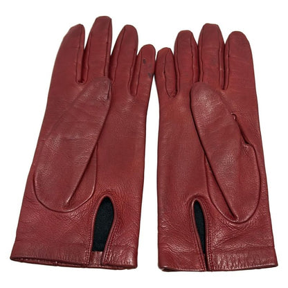 Loewe Women's Gloves - Red Leather