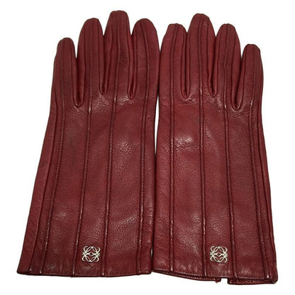 Loewe Women's Gloves - Red Leather