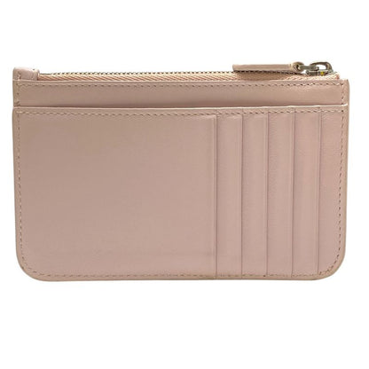 Balenciaga Coin Purse Case Card Logo Leather Pink 5901
