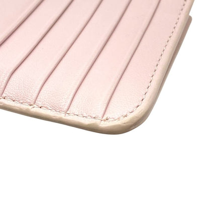 Balenciaga Coin Purse Case Card Logo Leather Pink 5901