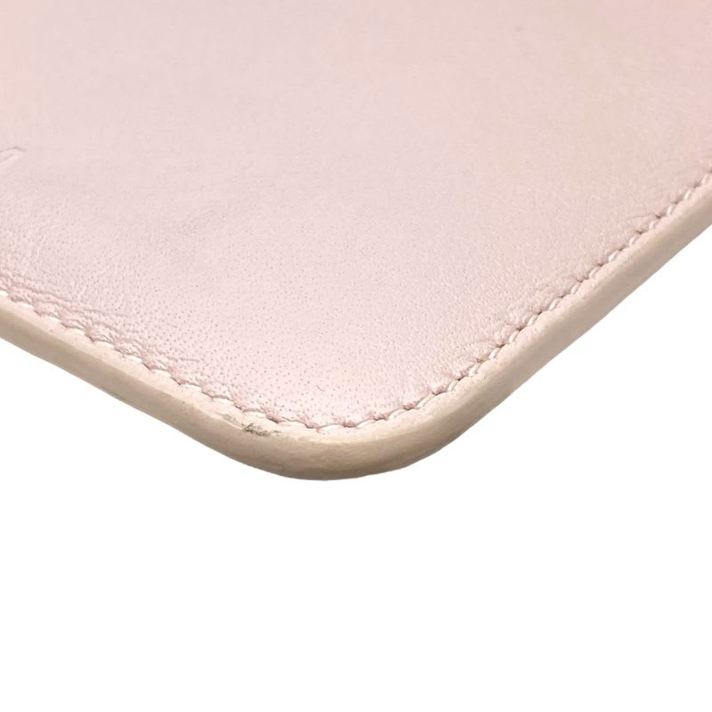 Balenciaga Coin Purse Case Card Logo Leather Pink 5901