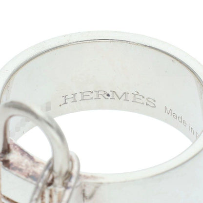 Hermes Alpha Kelly Double Silver Ring Ladies 53 No 10/13