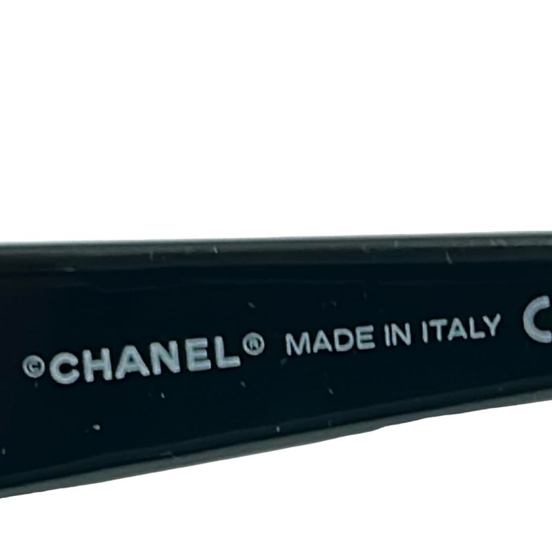 Chanel Sunglasses - 5101 Black X Dark Gray X White Here Mark