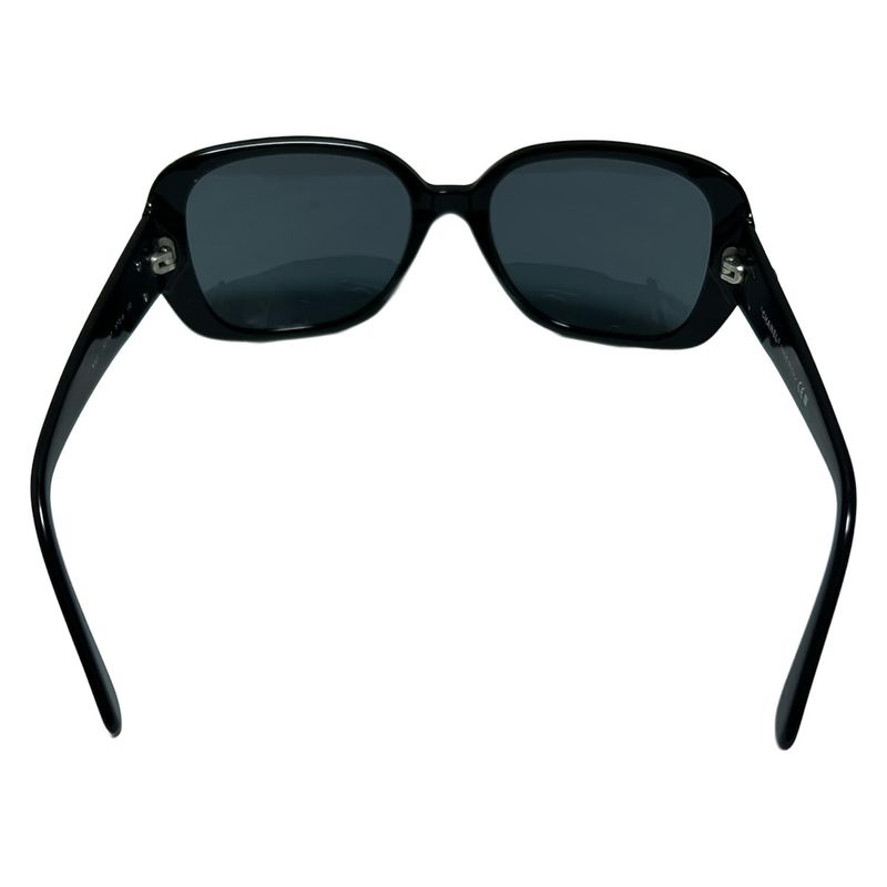 Chanel Sunglasses - 5101 Black X Dark Gray X White Here Mark
