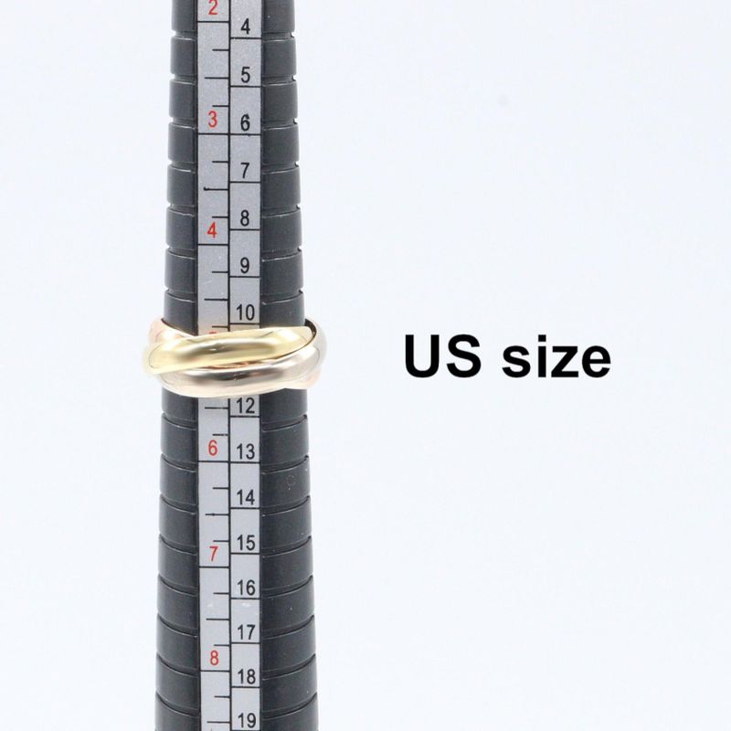 Cartier Ring ・ring Trinity Ring 18K (yellow Gold) 18K White Gold (white Gold)