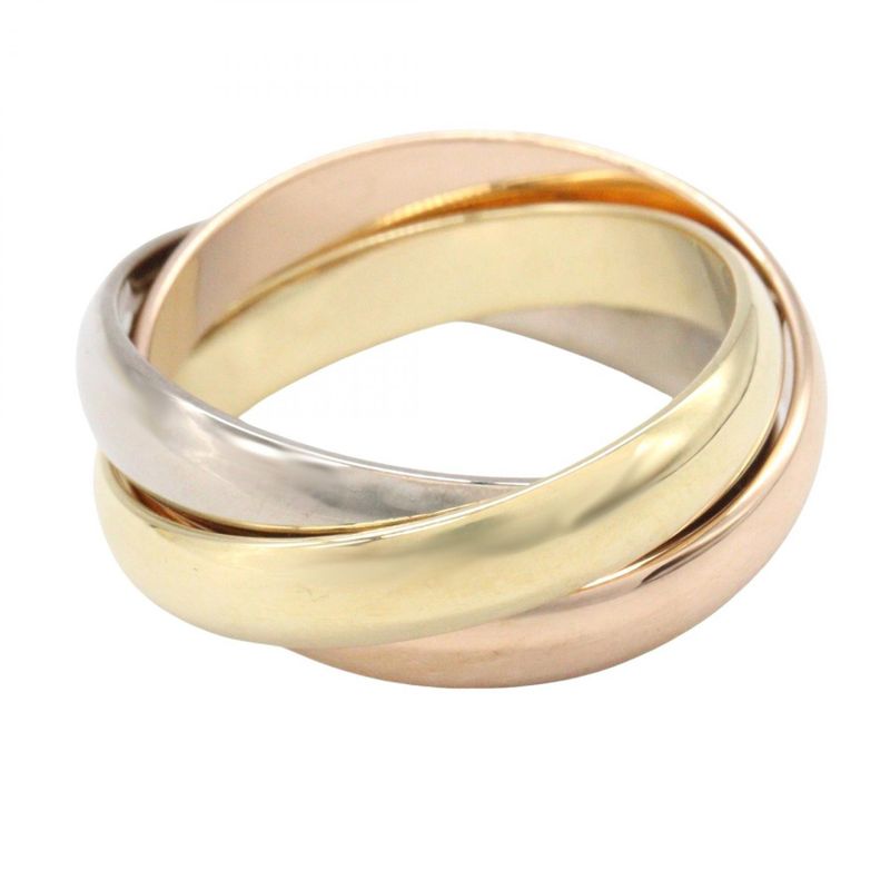Cartier Ring ・ring Trinity Ring 18K (yellow Gold) 18K White Gold (white Gold)