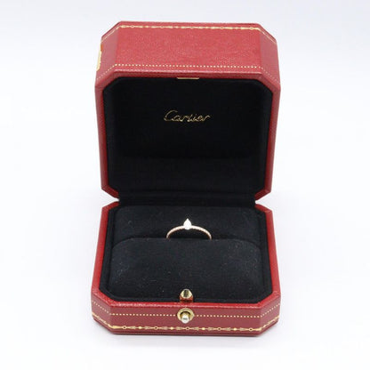 Cartier Ring Etincerdo Ring Pear-shaped Diamond 18K Pink Gold (pink Gold)