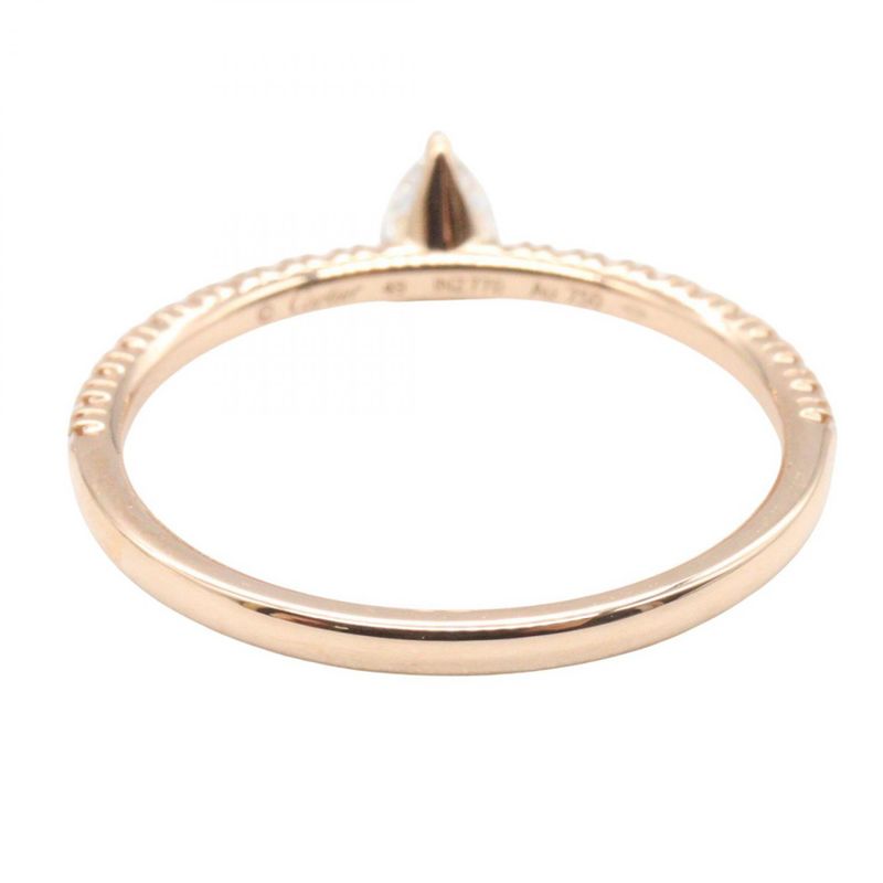 Cartier Ring Etincerdo Ring Pear-shaped Diamond 18K Pink Gold (pink Gold)