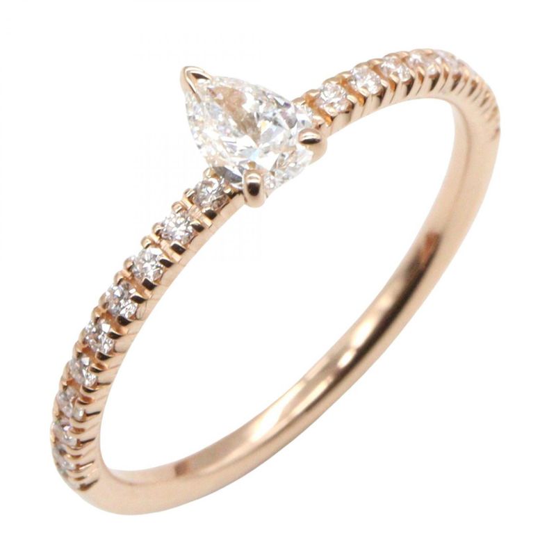 Cartier Ring Etincerdo Ring Pear-shaped Diamond 18K Pink Gold (pink Gold)