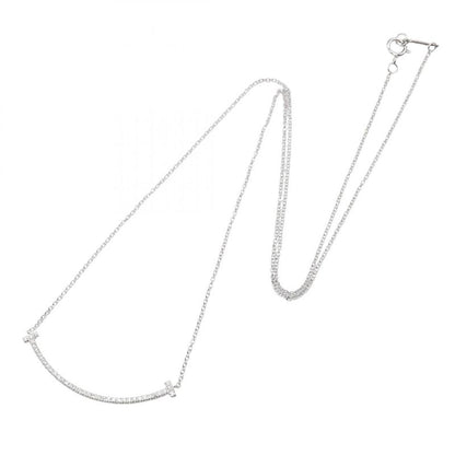 Tiffany & Co Tiffany＆co Necklace T Smile Small Diamond Necklace Neck Circumferen